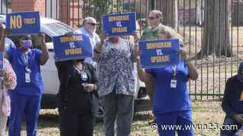Union, veterans rally at VA Medical Center for 'equity, equality' - wvua23.com