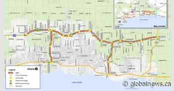 Ontario drops tolls for Highway 412 and 418 in Durham Region starting in April - Global News
