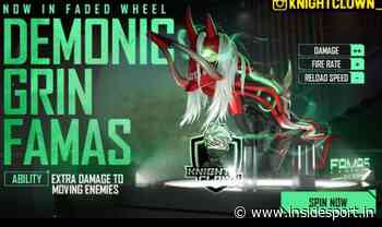 Free Fire Max Faded Wheel: Get Demonic Grin Famas and more - InsideSport