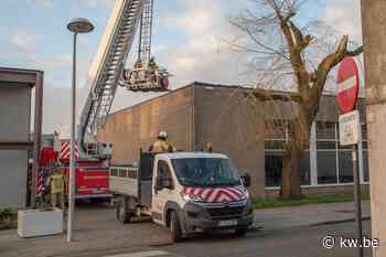 Stormschade in Tielt, zwembad deelt in de klappen - KW.be - KW.be