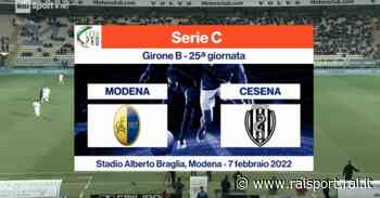 Modena - Cesena 1-0 - Calcio - Rai Sport
