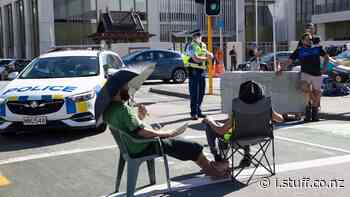 Live: Police block off Lambton Quay from Wellington protesters - Stuff.co.nz