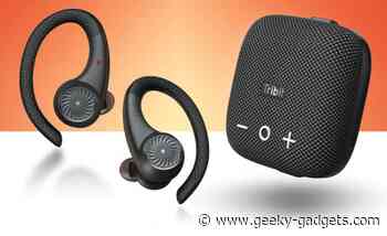 Tribit wireless earbuds and Bluetooth speaker
