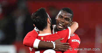 Brilliant clip of 'Pogba telling Bruno that he copied his flick' vs Leeds is pure bromance - MSN UK