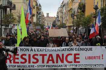 Loin des Grosses têtes et des chars fleuris, les "anti" ont imposé leur défilé ce samedi à Nice - Nice-Matin