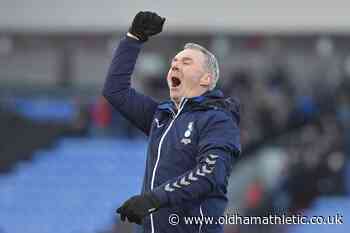 Sheridan On Crucial Three Points - News - oldhamathletic.co.uk