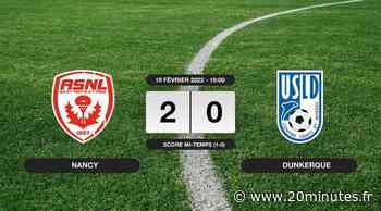 Résultats Ligue 2: Nancy s'impose à domicile 2-0 contre Dunkerque - 20minutes.fr
