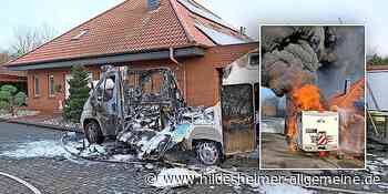 Wohnmobil brennt in Hildesheim aus – direkt neben Wohnhaus - www.hildesheimer-allgemeine.de