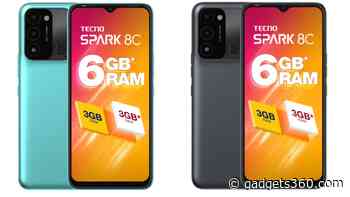 Tecno Spark 8C With Dual Rear Cameras, 5,000mAh Battery Launched in India: Price, Specifications