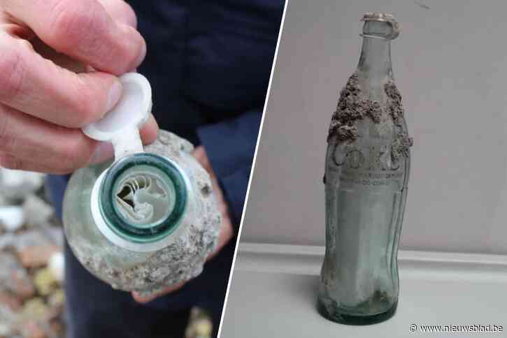 Mysterie in Dessel is ontrafeld: brief in ingemetseld colaflesje uit 1974 blijkt ode aan vrijwilligers