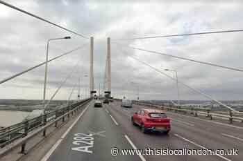 Storm Franklin causes traffic havoc as Dartford Crossing closed