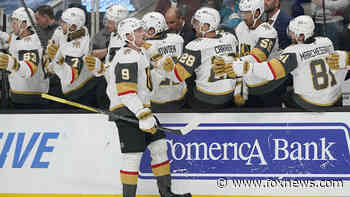 Jack Eichel's 1st Vegas goal leads Golden Knights past Sharks