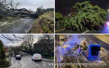 Storm Franklin batters Lancashire with fallen trees, crashes and school closures