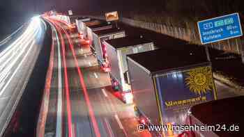 Rückstau bis Bad Aibling - Autobahn wieder fast normal befahrbar