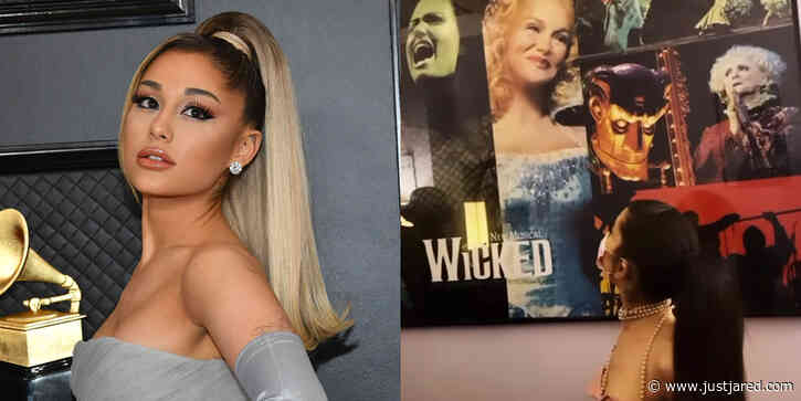 'Wicked' Movie Star Ariana Grande Checks Out the Show on Broadway Again!