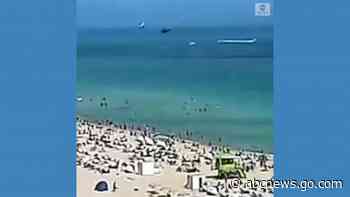 WATCH:  Chopper crashes into ocean off Miami Beach