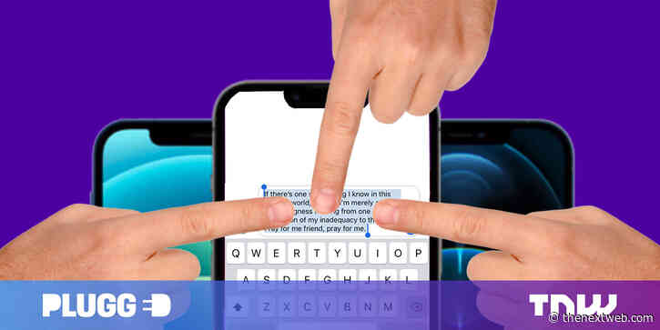 You can select all your typed text by tapping thrice on iOS