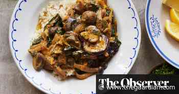 Potato and cheddar pie, mushroom stroganoff: Joe Woodhouse’s vegetarian recipes - The Guardian