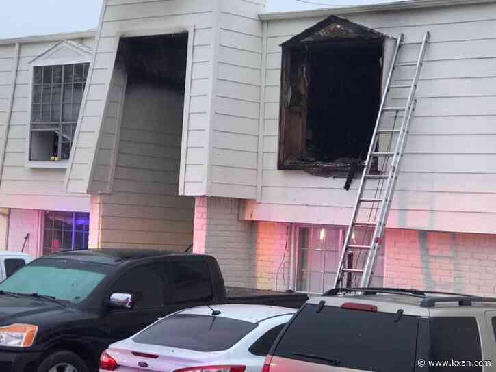 North Austin apartment burns, building evacuated Monday morning