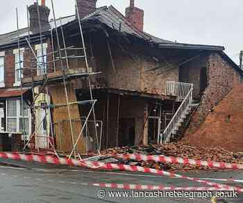 Shocking image shows devastation of house collapse in Chorley