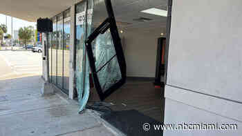 Car Slams Into Entrance of Fort Lauderdale Hair Salon