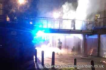 Man in hospital after being rescued from Croydon flat fire