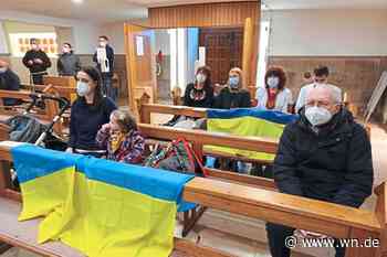 Ukrainer formulieren ihre Hoffnung im Gebet gen Osten