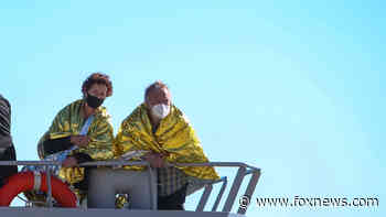 Greece: 2 men trapped in burning ferry, 11 others missing