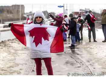 'The game just started': Small group of 'Freedom Convoy' supporters assemble at Booth and SJAM to continue protest