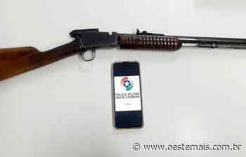 Espingarda furtada em MS é apreendida com jovem em Faxinal dos Guedes - Oeste Mais