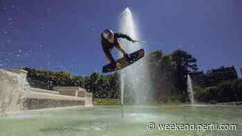 3 íconos de Buenos Aires fueron el escenario de una alocada prueba de wakeboard - Weekend