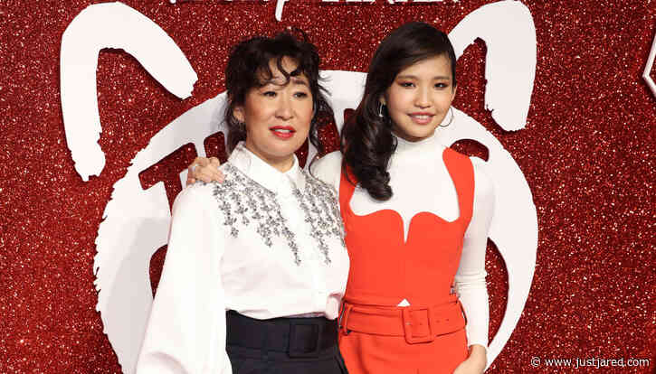 Sandra Oh Attends 'Turning Red' UK Premiere with Mei Lee Voice Actress Rosalie Chiang!