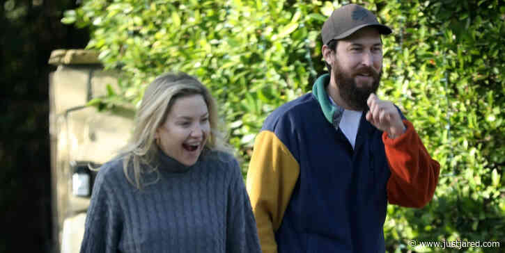 Kate Hudson & Danny Fujikawa Step Out for a Morning Stroll Around the Neighborhood
