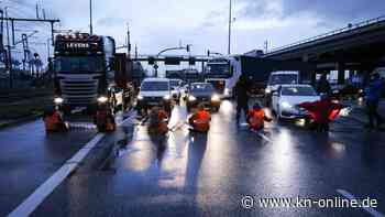 Klimaaktivist springt in Hamburger Hafenbecken und will Schiffsverkehr lahmlegen