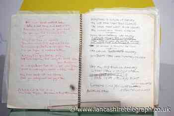 Lancashire: The Beatles handwritten lyric book goes on display