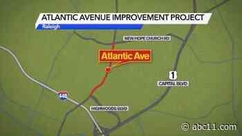 $12M construction project to improve safety of Atlantic Avenue in Raleigh