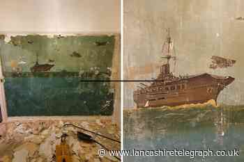 Fylde: Woman finds hand-painted war mural under wallpaper of new home