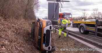 Unfall heute Nachmittag auf der A73 bei Bamberg.