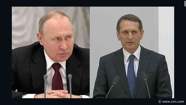 Putin puts foreign intelligence chief on the spot