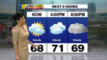 Staying Warm, More Showers Tomorrow