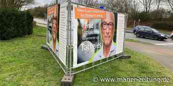 Fred Toplak startet in Marl seine Plakatkampagne zur Landtagswahl - Marler Zeitung