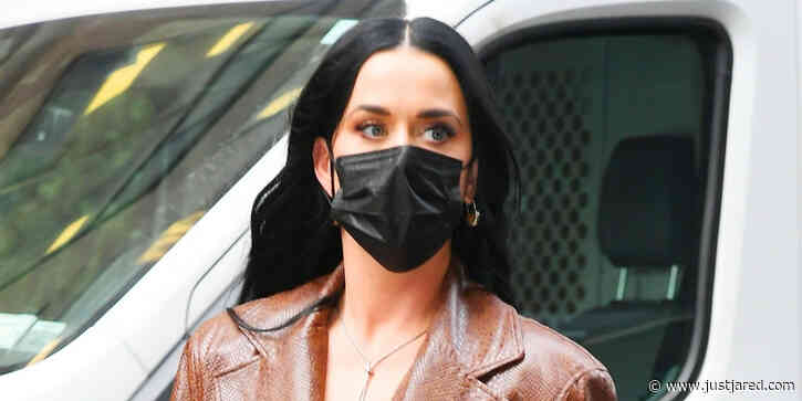 Katy Perry Rocks a Leather Look for an Appearance on 'Good Morning America'
