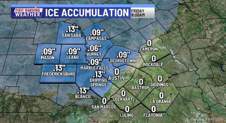 Drizzle developing, transitioning to freezing drizzle on Wednesday