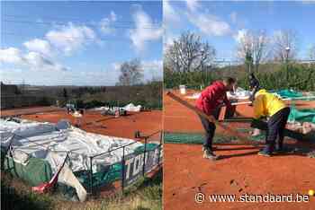 Tennisclub SDI likt wonden na verwoestende doortocht storm - De Standaard