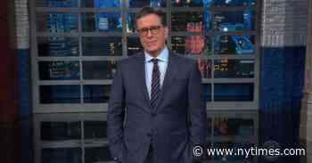 Stephen Colbert Riffs on Joe Biden’s Sanctions Against Russia