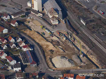 Giengen im Wandel: Große Baugruben fürs DRK-Pflegeheim und das Einkaufszentrum Sundgaustraße - Heidenheimer Zeitung