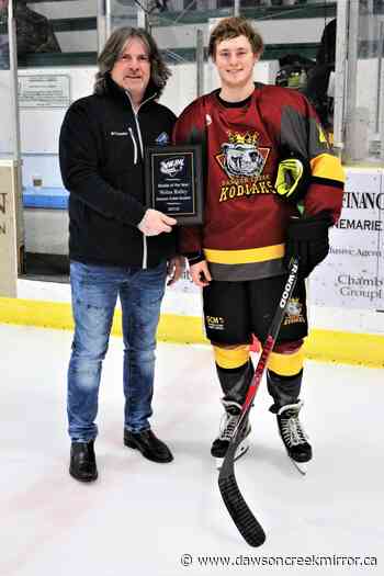 Kodiaks C-man named Rookie of the Year - Dawson Creek Mirror