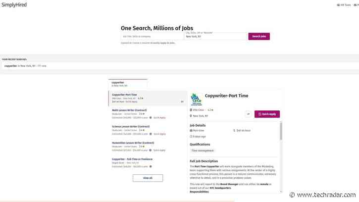 SimplyHired job recruiting website
