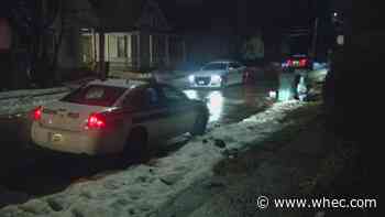 Two houses hit by gunfire, one man inside shot