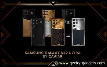 Caviar launches gold Samsung Galaxy S22 Ultra